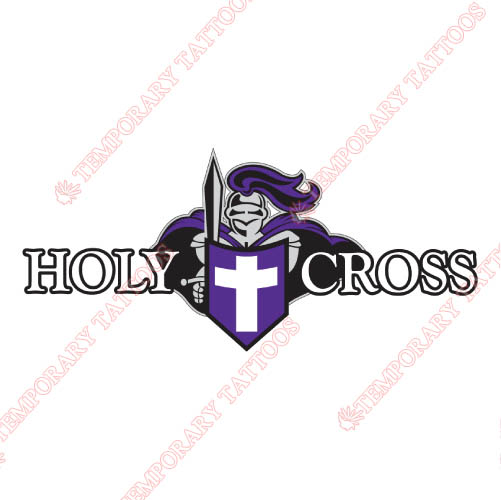 Holy Cross Crusaders Customize Temporary Tattoos Stickers NO.4564